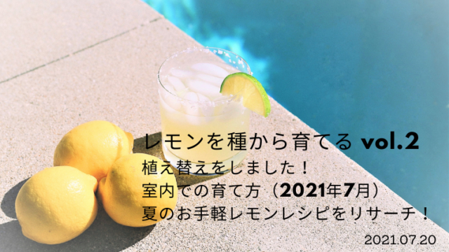 レモンを種から育てる 室内 21年7月 レモンの香りの効果をリサーチ ご機嫌なnewdays